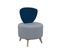 Chauffeuse design PETAL BUT PRO Bleu Foncé/Gris