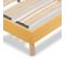 Sommier à Lattes En Bois Kit Color 90x190 Cm Coloris Jaune Livré En Kit