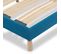 Sommier à Lattes En Bois Kit Color 90x190 Cm Coloris Turquoise Livré En Kit