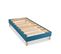 Sommier à Lattes En Bois Kit Color 90x190 Cm Coloris Turquoise Livré En Kit