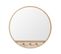 Miroir Rond Chêne Et Cannage 60 Cm Nesto