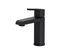 Robinet De Salle De Bain Mitigeur Bec Bas Noir H16cm Neto