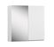 Armoire De Toilette 60cm Double Porte Will Blanc Porte + Miroir