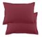 Lot De 2 Taies D'oreiller 50x70 Cm Coton 57 Fils Cerise