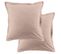 Lot De 2 Taies D'oreiller 63x63 Cm Coton 57 Fils Blush