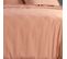 Housse De Couette 240x260 Cm Satin De Coton Rose