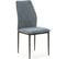 Lot De 4 Chaises En Tissu Beu Jean - Malo