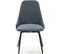 Lot De 2 Chaises Pivotantes En Tissu Bleu - Baia