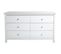 Commode 6 Tiroirs En Pin Massif Blanc 130 Cm - Elton