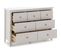 Commode 7 Tiroirs En Pin Massif Blanc 110 Cm - Elton