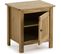 Table De Chevet 1 Porte En Pin Massif Couleur Bois Naturel - Fabia