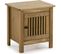 Table De Chevet 1 Porte En Pin Massif Couleur Bois Naturel - Fabia