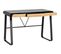 Bureau 3 Tiroirs Noir / Effet Chêne 110 Cm - Aya