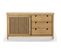 Buffet 1 Porte Coulissante 3 Tirois En Pin Massif Couleur Bois Naturel 150 Cm - Fabia