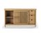 Buffet 1 Porte Coulissante 3 Tirois En Pin Massif Couleur Bois Naturel 150 Cm - Fabia