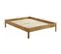 Ensemble Lit Adulte 160x200 En Bois Massif Aina + Matelas Ressorts Ensachés Mousse Hr