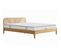 Ensemble Lit Adulte 140x190 En Bois Et Cannage Leonie + Matelas Latex Naturel