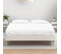 Ensemble Lit Adulte 140x190 En Velours Beige Dina + Matelas Latex