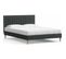 Ensemble Lit Adulte 160x200 En Velours Vert Eliot + Matelas Mousse Accueil Mémoire De Forme