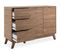 Buffet 2 Portes 3 Tiroirs Effet Bambou 120 Cm - Romi