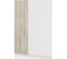 Buffet Haut 2 Portes Blanc Et Effet Bois 90 Cm - Josie