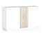 Buffet 3 Portes Blanc Et Effet Bois 130 Cm - Josie