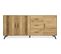 Buffet 3 Portes 3 Tiroirs Effet Bois 180 Cm - Inari