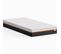 Ensemble Lit 90x190  Velours Côtelé Beige + matelas Mousse Accueil Mémoire De Forme, Double Confort