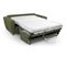 Canapé Convertible 3 Places En Tissu Bouclette Vert Kaki - Ouverture Express - Leandro