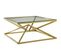 Table Basse Carré Pyramide Gold 100x100x45 Cm