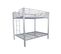 Lit superposé 4 places 2+2 COLOSSE gris 140x190 cm sommier inclus