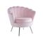 Fauteuil Nymphea En Velours Rose