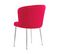 Lot De 4 Chaises Moderne Diana Chrome Velours Fushia