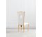 Lot De 4 Chaises Baroque Royal Gold Simili Blanc