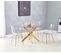 Lot de 4 chaises Scandinave Invisible Pieds Gold