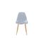 Lot de 4 chaises Scandinave Invisible Pieds Gold