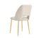 Lot De 4 Chaises Ava Gold En Velours Beige