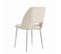 Lot De 4 Chaises Ava Chrome En Velours Beige