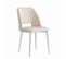 Lot De 4 Chaises Ava Chrome En Velours Beige