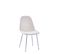 Lot De 6 Chaises Scandinave Alveole Chrome Velours Beige