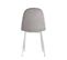 Lot De 4 Chaises En Velours Gris Pieds Chromés - Scandinave