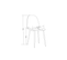 Lot De 4 Chaises En Velours Gris Pieds Chromés - Scandinave