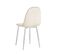 Lot De 4 Chaises En Velours Beige Pieds Chromés - Scandinave