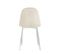 Lot De 4 Chaises En Velours Beige Pieds Chromés - Scandinave