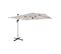 Parasol Déporté Haut De Gamme 3x3m Beige. Toile En Polyester Teintée Dans La Masse. Structure