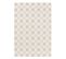 Tapis Intérieur/extérieur Motif Damier Beige 120x170cm Polyester Recyclé