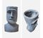 Lot De 2 Cache-pots Figurine Aztèque. Porte Plante Statuette En Magnesia H42cm