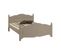 Lit Taupe 2 Places Pour Couchage 140 X 190 Style Anglais L 149 H 100 P 198 Cm