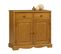 Buffet Pin Miel 2 Portes 2 Tiroirs 2 Niches Style Anglais L 101 H 90 P 42 Cm