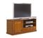 Meuble TV Bar Merisier 60 Pouces 4 Niches Roulettes L 134.9 H 58.7 P 46.5 Cm